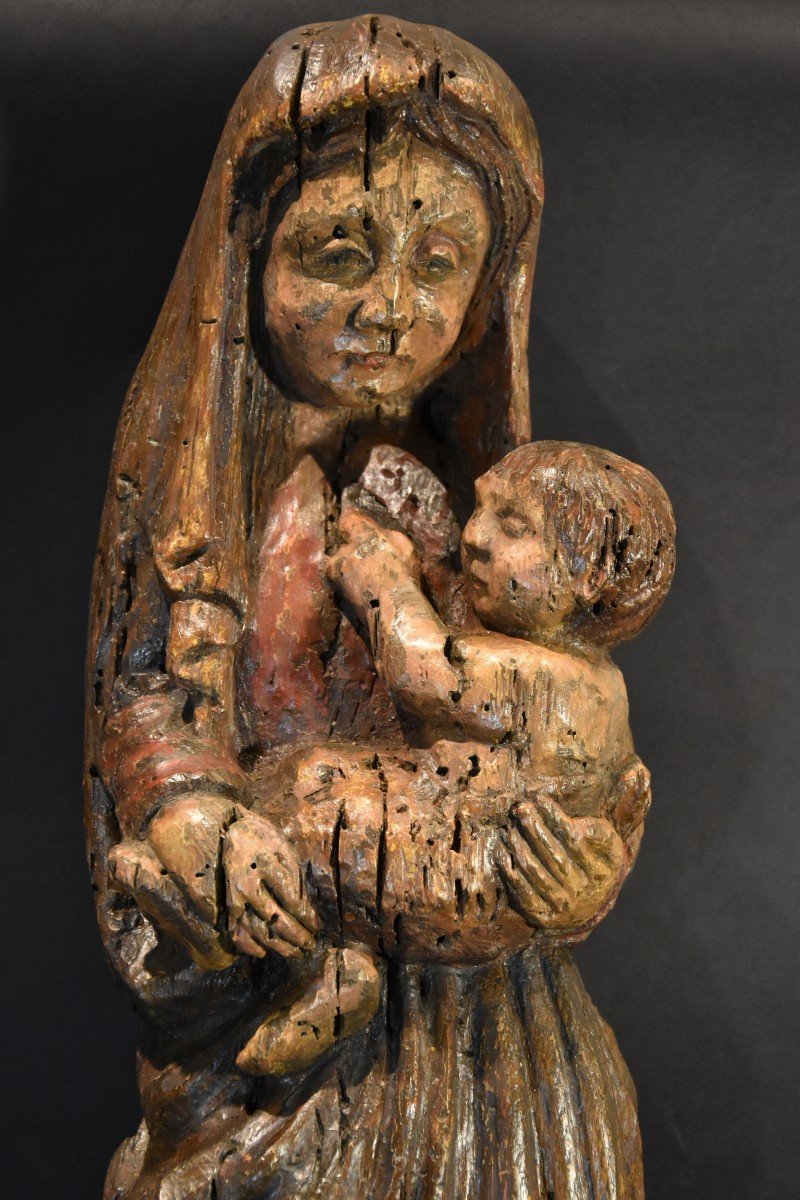 Vergine con Bambino, Scultore franco-catalano XIII-XIV Secolo-photo-6