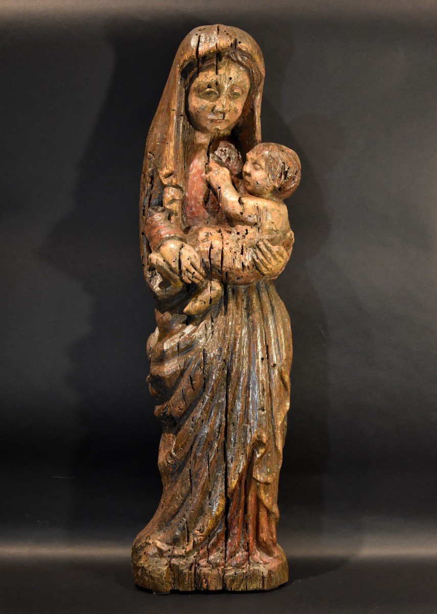 Vergine con Bambino, Scultore franco-catalano XIII-XIV Secolo-photo-7