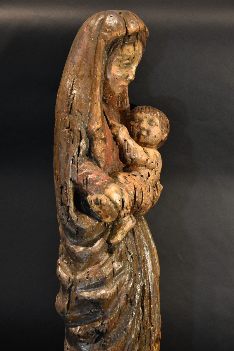 Vergine con Bambino, Scultore franco-catalano XIII-XIV Secolo-photo-8