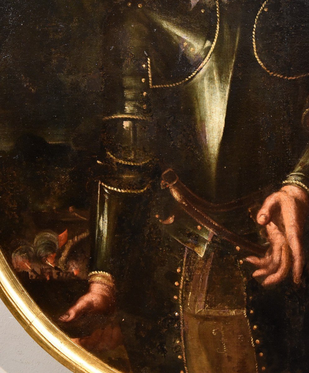 Ritratto di gentiluomo in armatura, Giovanni Bernardo Carbone (Genova, 1616 - 1683) bottega-photo-2