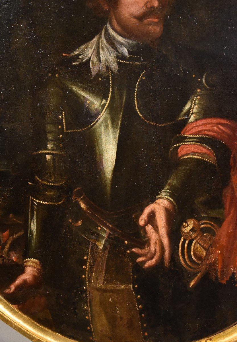 Ritratto di gentiluomo in armatura, Giovanni Bernardo Carbone (Genova, 1616 - 1683) bottega-photo-3