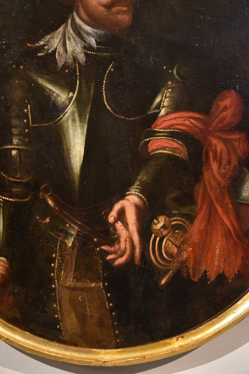Ritratto di gentiluomo in armatura, Giovanni Bernardo Carbone (Genova, 1616 - 1683) bottega-photo-4