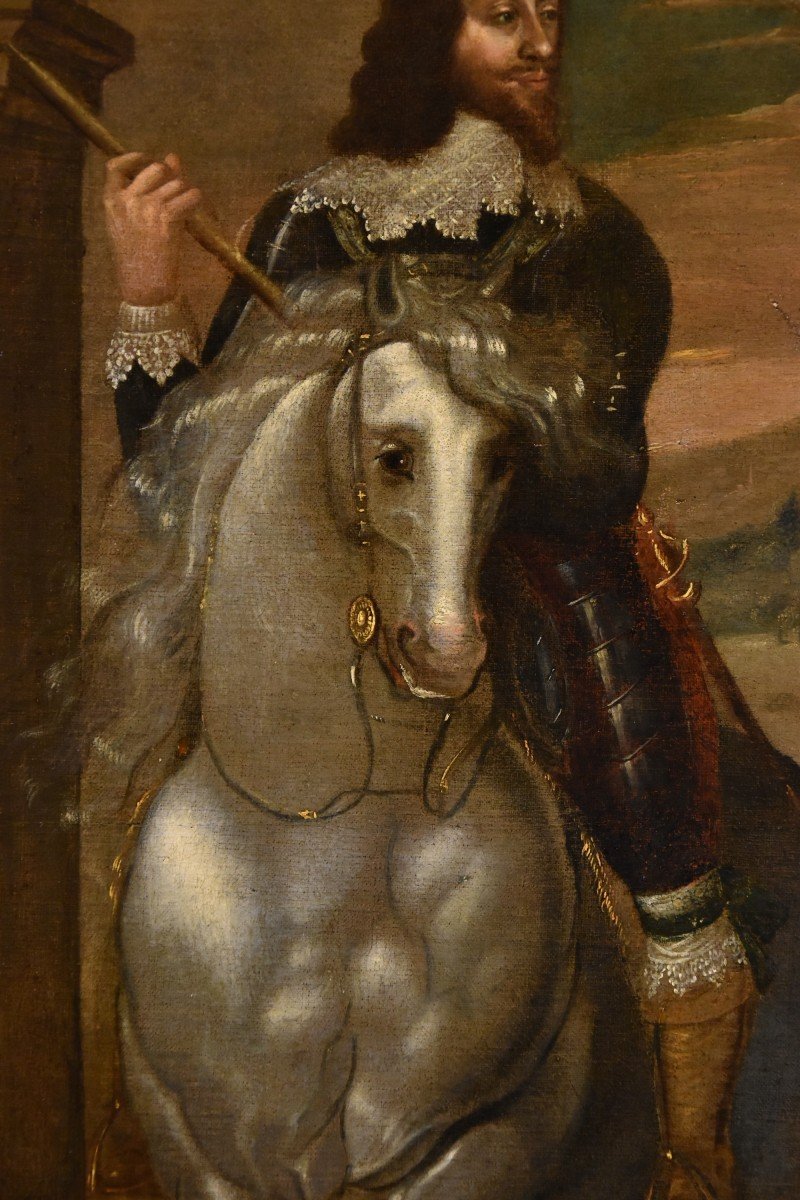 Ritratto di Carlo I Re d'Inghilterra, Anthoon van Dyck (Anversa 1599 - Londra 1641) Seguace di-photo-2