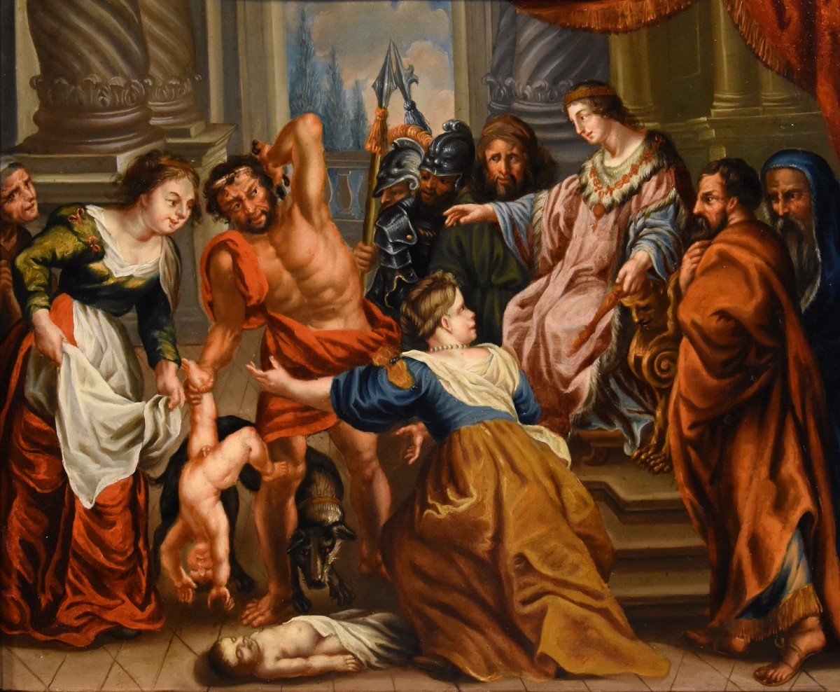 Il Giudizio di re Salomone, Peter Paul Rubens (Siegen 1577 - Anversa 1640) Cerchia di 
