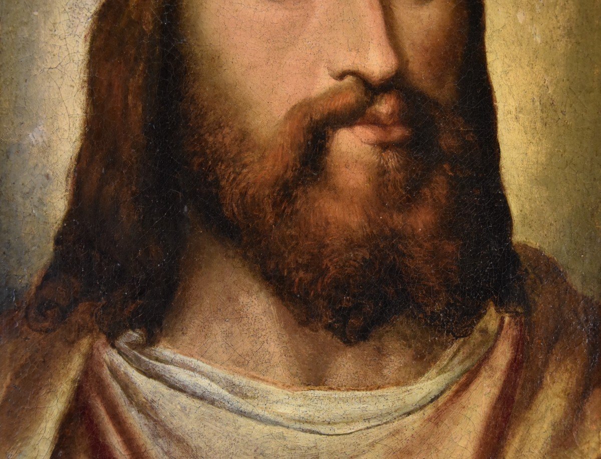 Ritratto di Cristo Redentore, Anonimo tizianesco XVI secolo-photo-4