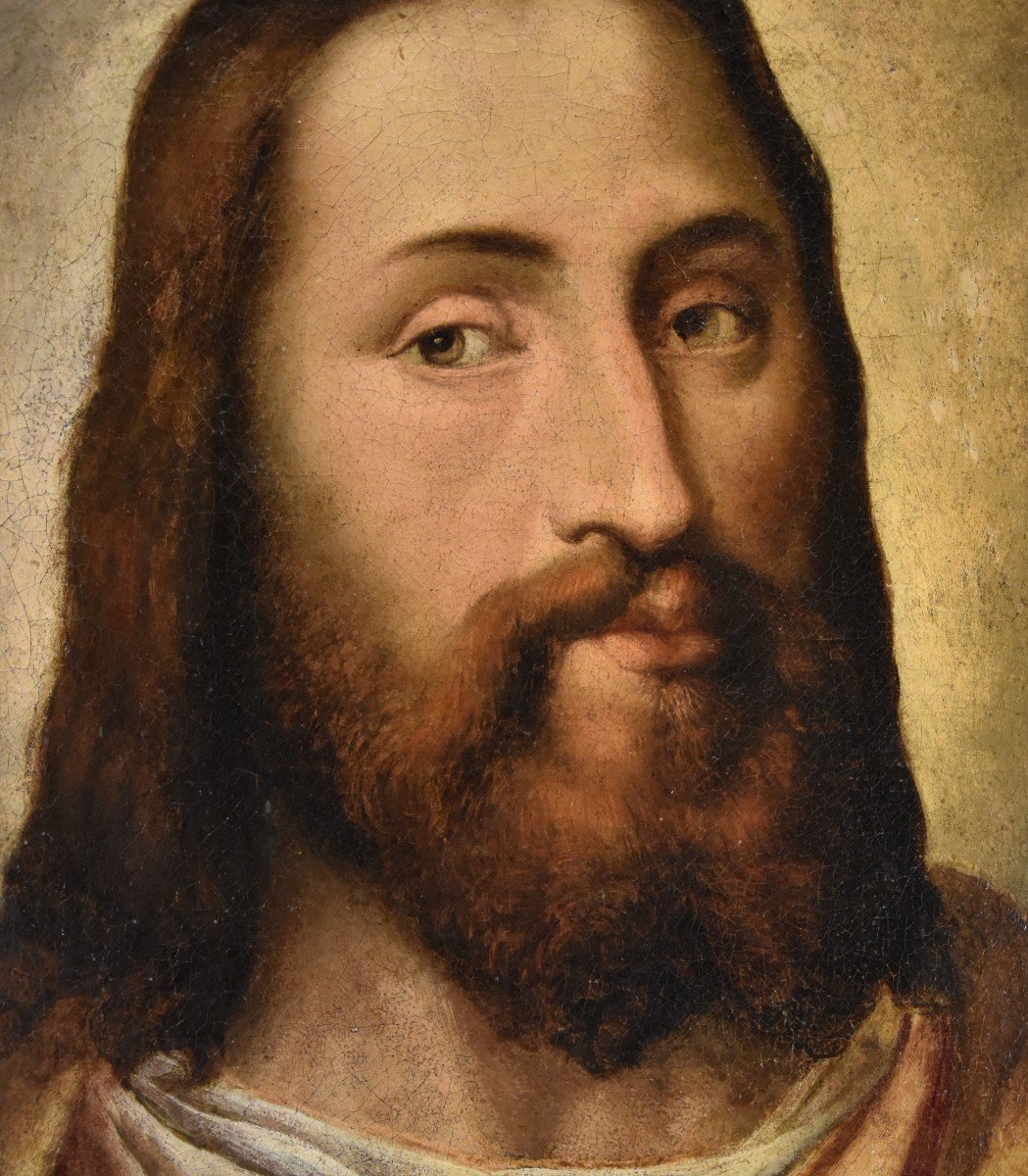 Ritratto di Cristo Redentore, Anonimo tizianesco XVI secolo-photo-2