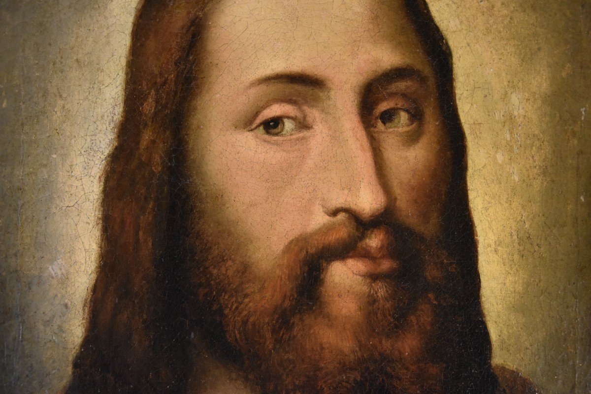 Ritratto di Cristo Redentore, Anonimo tizianesco XVI secolo-photo-6