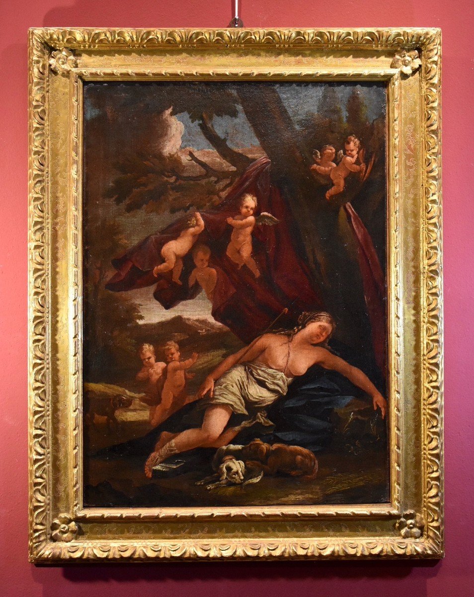Il riposo di Diana, Guillaume Courtois detto “il Borgognone” (Saint Hippolyte 1626 - Roma 1679)-photo-2