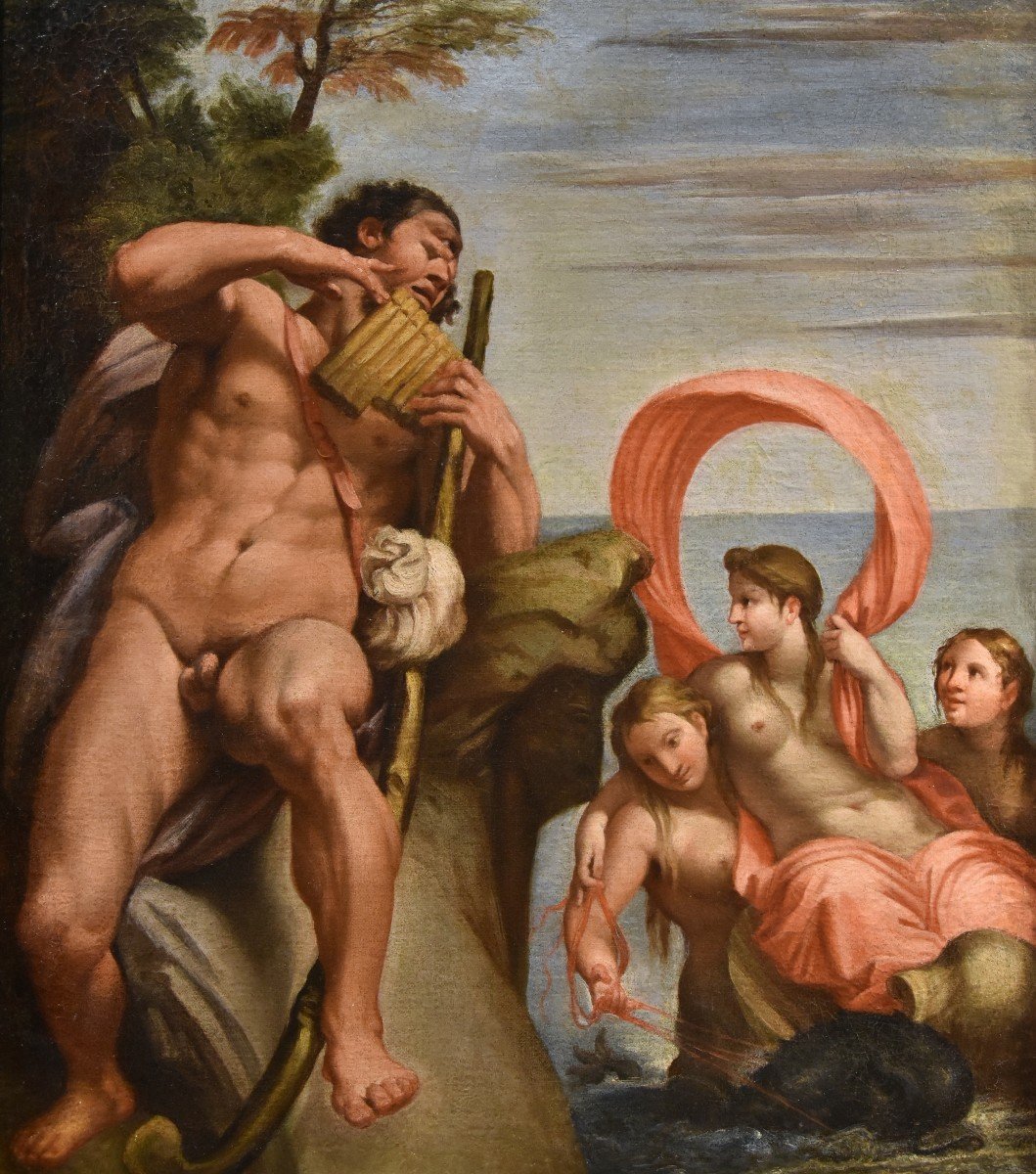 Polifemo e Galatea, Annibale Carracci (Bologna, 1560 - Roma, 1609) Bottega di-photo-2