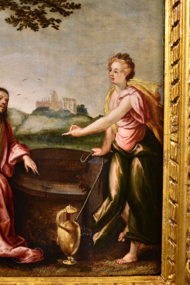 Cristo e la Samaritana, Ludovico Pozzoserrato (Anversa 1550 – Treviso 1605) -photo-3