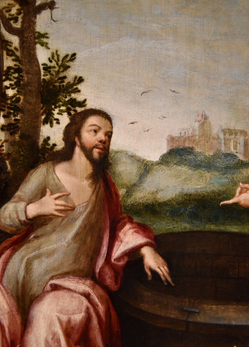 Cristo e la Samaritana, Ludovico Pozzoserrato (Anversa 1550 – Treviso 1605) -photo-2