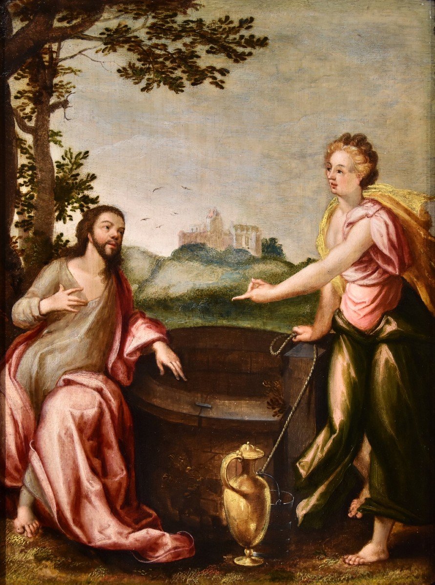 Cristo e la Samaritana, Ludovico Pozzoserrato (Anversa 1550 – Treviso 1605) 