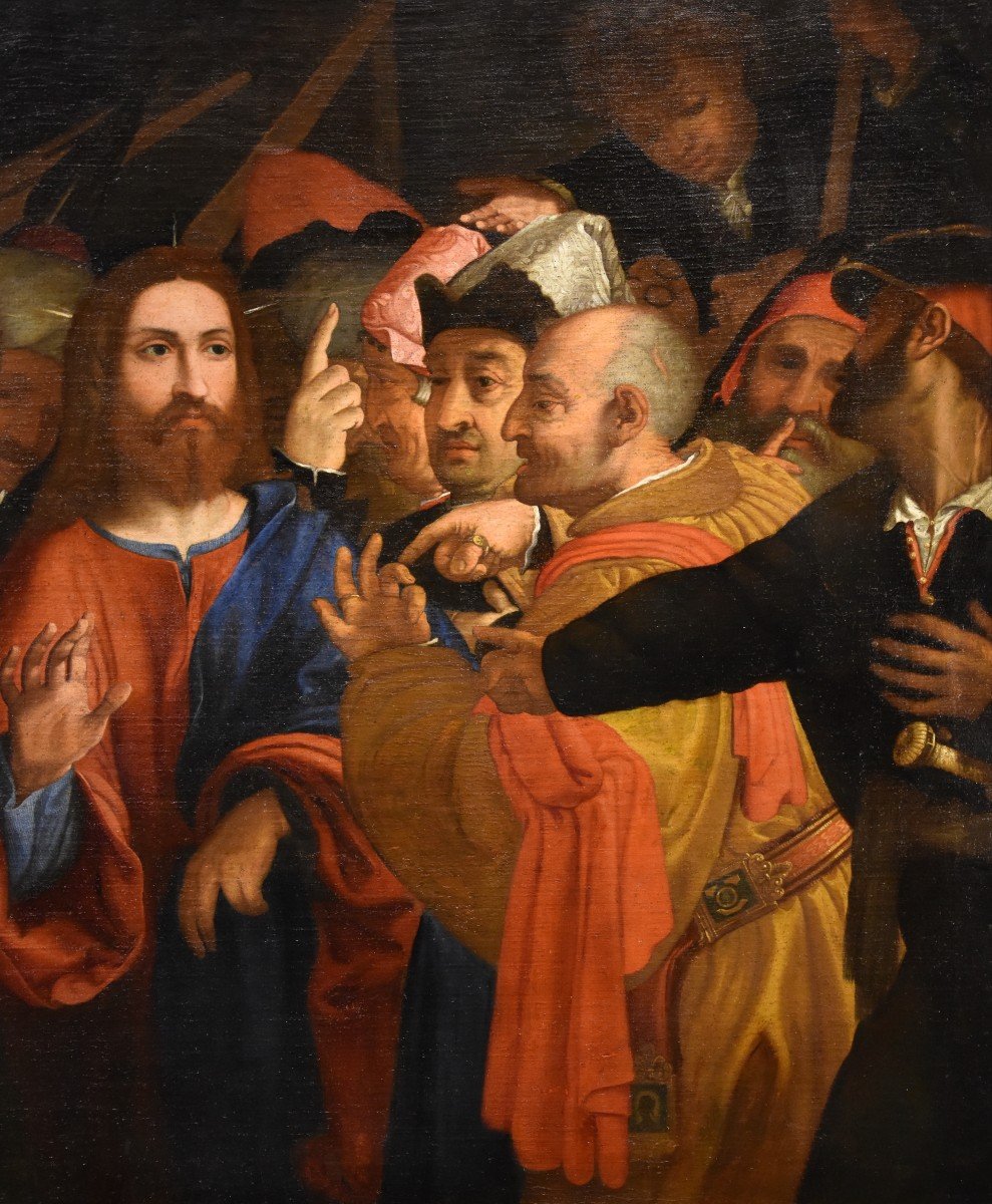 Cristo e l’Adultera, Bottega di Lorenzo Lotto (Venezia, 1480 – Loreto, 1556/1557)-photo-4