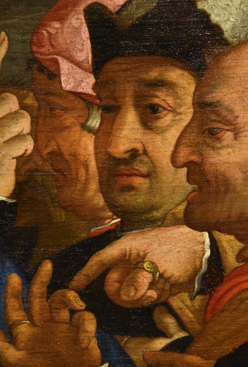 Cristo e l’Adultera, Bottega di Lorenzo Lotto (Venezia, 1480 – Loreto, 1556/1557)-photo-4