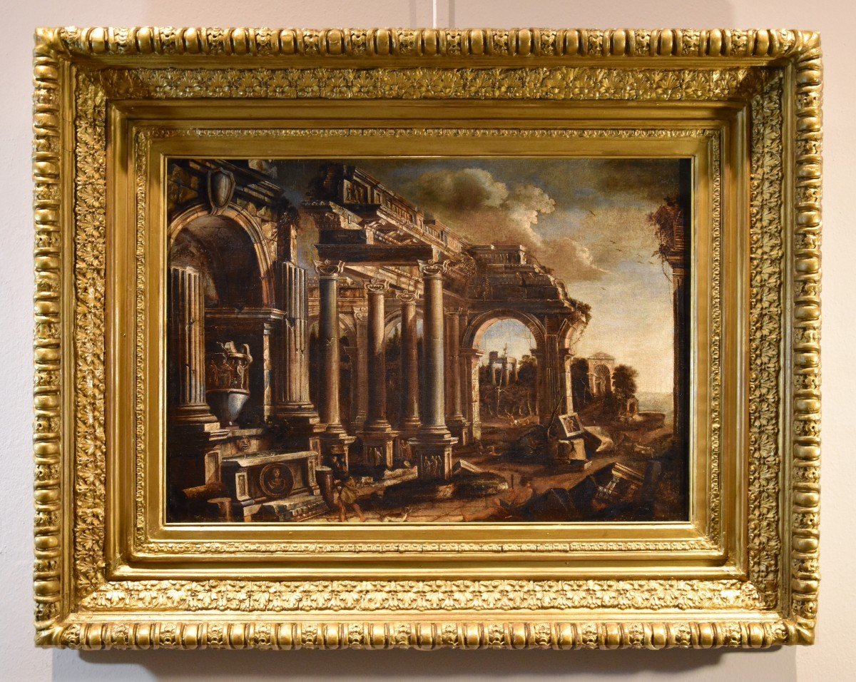 Capriccio con architetture classiche e figure, Francesco Battaglioli (Modena 1725–Venezia 1796)-photo-2