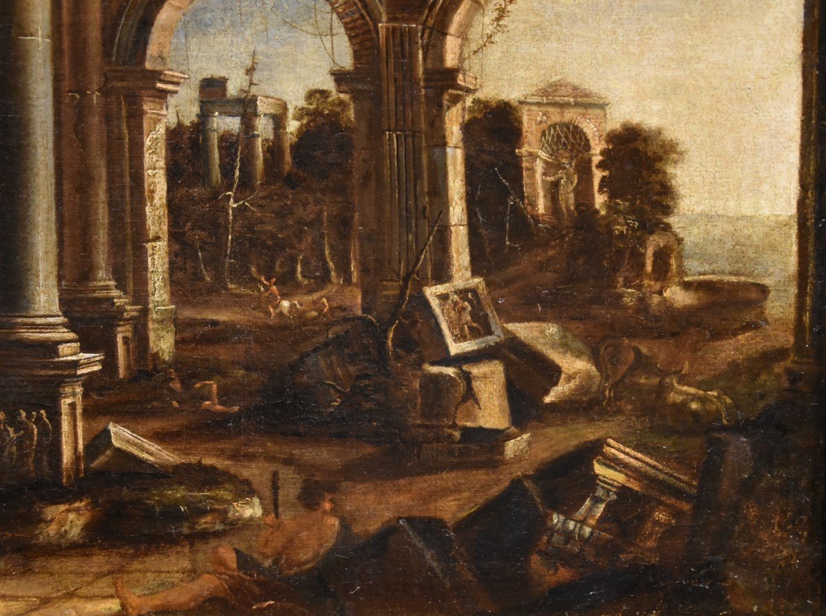 Capriccio con architetture classiche e figure, Francesco Battaglioli (Modena 1725–Venezia 1796)-photo-1