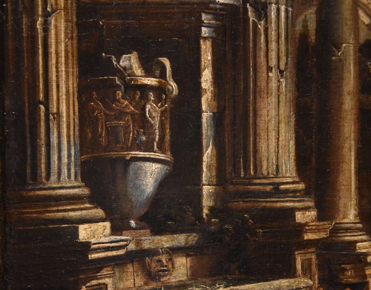 Capriccio con architetture classiche e figure, Francesco Battaglioli (Modena 1725–Venezia 1796)-photo-4