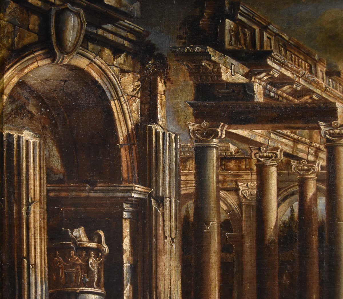Capriccio con architetture classiche e figure, Francesco Battaglioli (Modena 1725–Venezia 1796)-photo-6