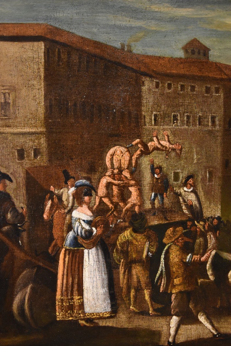 Carnevale a Roma in Piazza Navona, bottega di Michelangelo Cerquozzi (1602- 1660)-photo-4