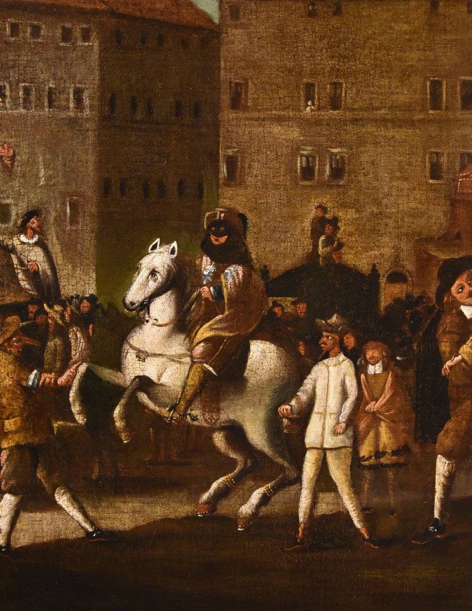 Carnevale a Roma in Piazza Navona, bottega di Michelangelo Cerquozzi (1602- 1660)-photo-2
