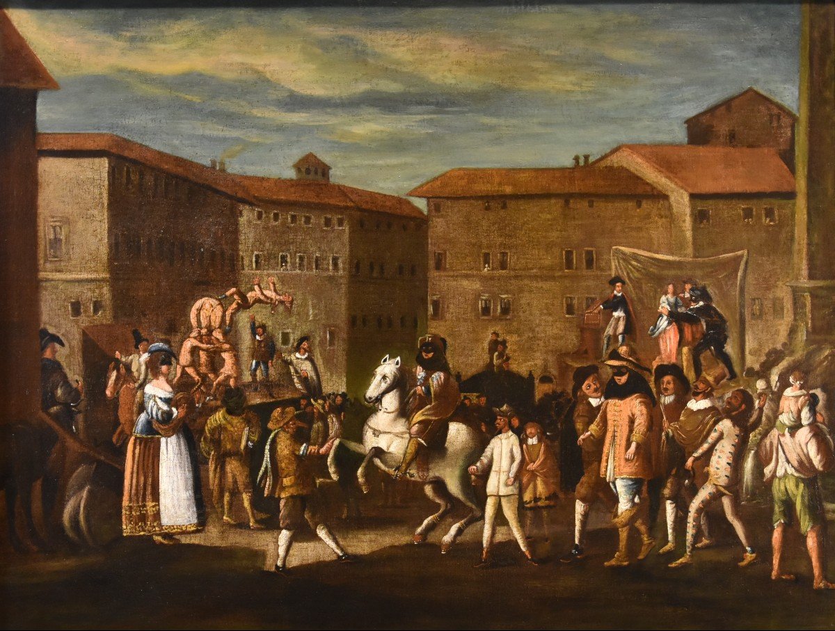 Carnevale a Roma in Piazza Navona, bottega di Michelangelo Cerquozzi (1602- 1660)