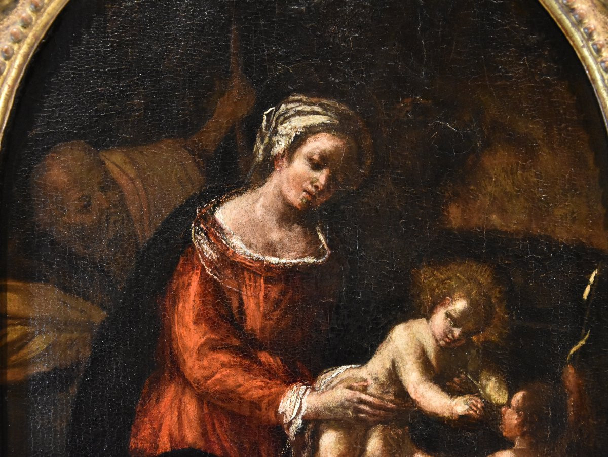 Sacra Famiglia con San Giovannino, Ippolito Scarsella (Ferrara, 1550 -1620) bottega-photo-4