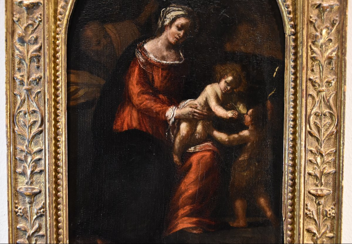 Sacra Famiglia con San Giovannino, Ippolito Scarsella (Ferrara, 1550 -1620) bottega-photo-2