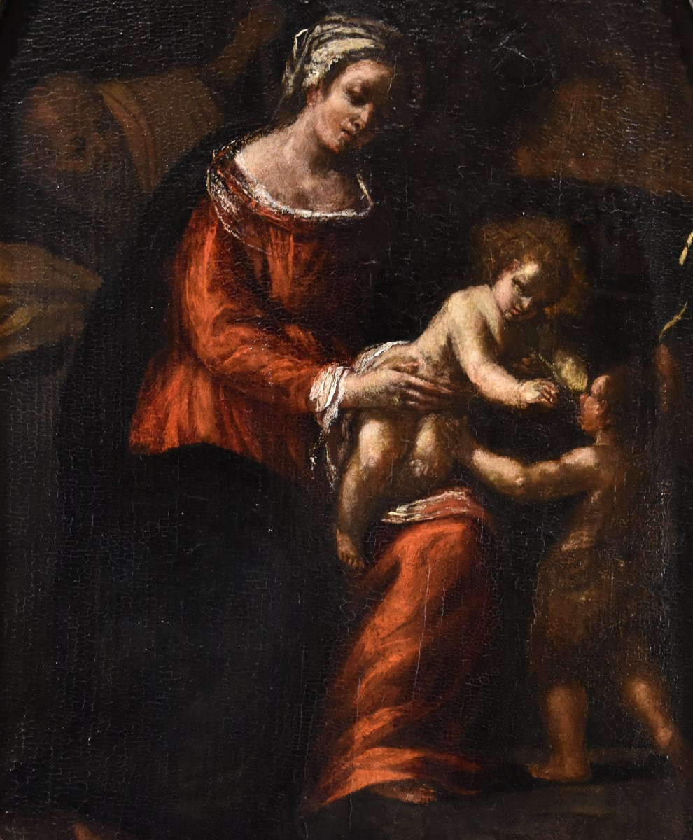 Sacra Famiglia con San Giovannino, Ippolito Scarsella (Ferrara, 1550 -1620) bottega-photo-3