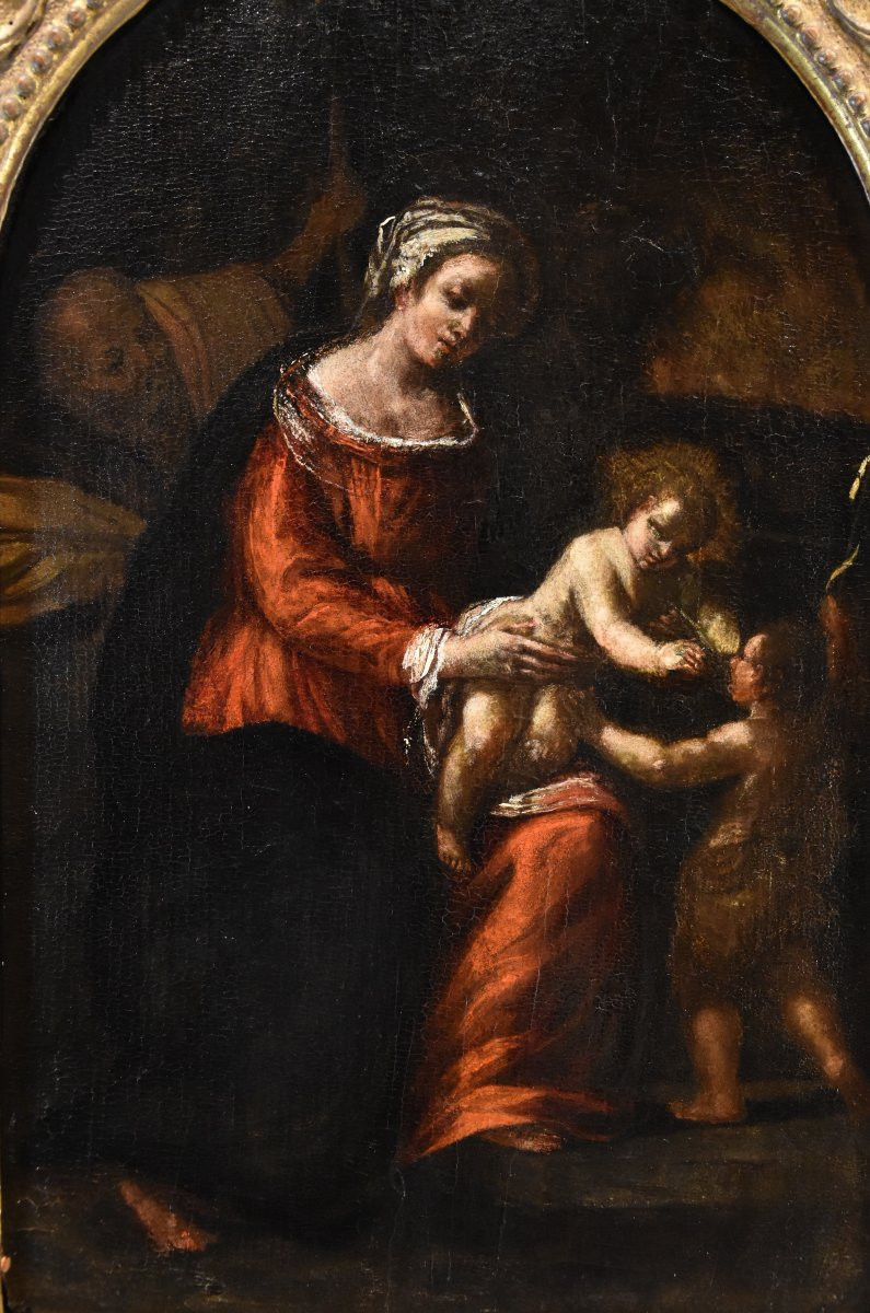 Sacra Famiglia con San Giovannino, Ippolito Scarsella (Ferrara, 1550 -1620) bottega-photo-5