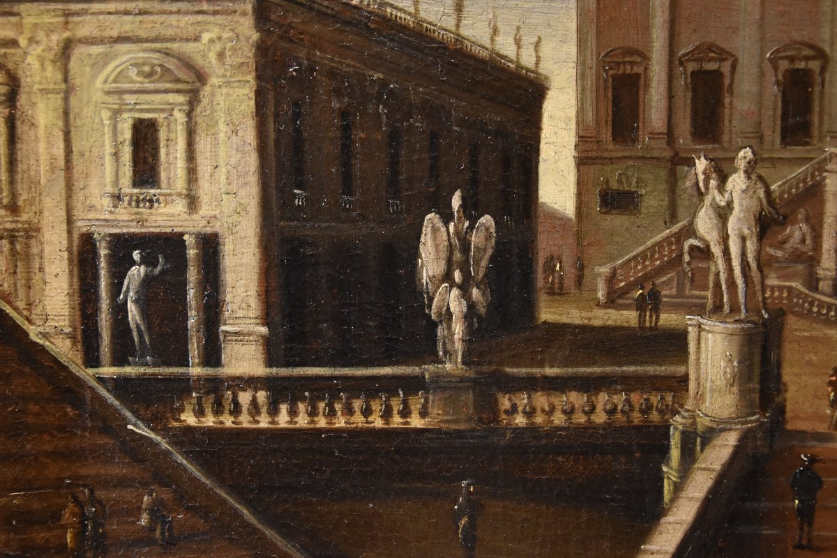 Veduta di Roma con la Piazza del Campidoglio, Gaetano Vetturali (Lucca, 1701-1783) bottega-photo-7