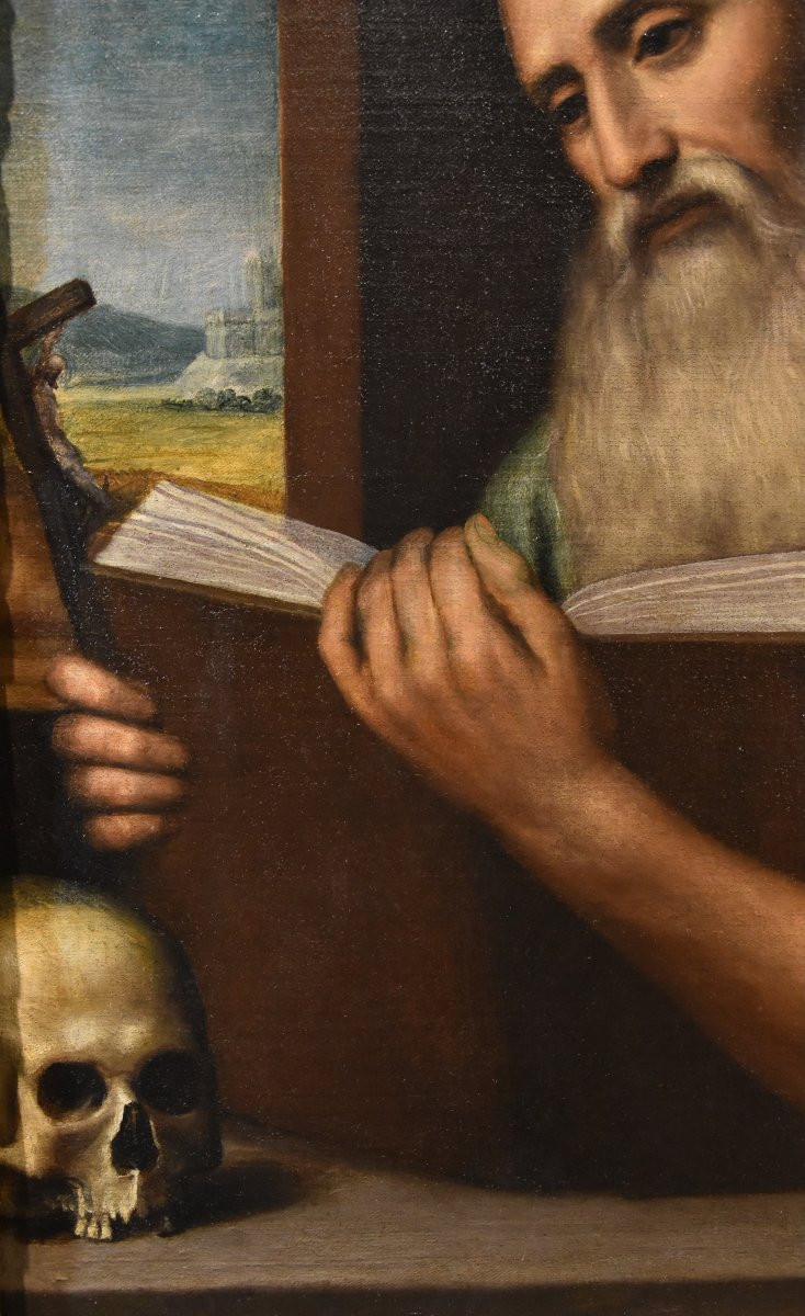 San Girolamo, Alessandro Bonvicino, detto il Moretto (Brescia, 1498 circa – 1554) Bottega di -photo-5