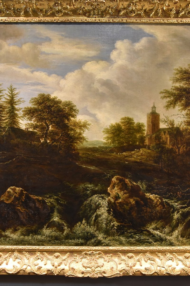Paesaggio boscoso con cascata, Jacob van Ruisdael (Haarlem 1628 - Amsterdam 1682) attribuibile-photo-4
