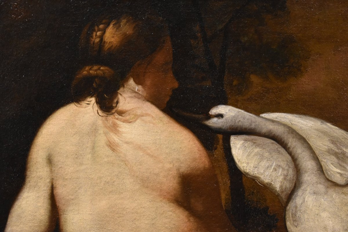 Leda e il cigno, Pittore francese della fine XVIII- inizi XIX secolo-photo-5