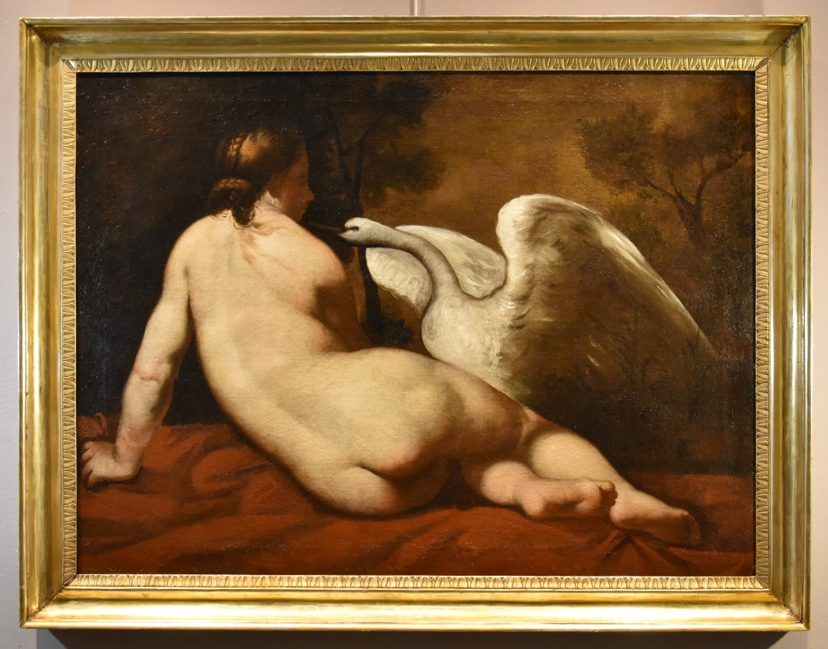Leda e il cigno, Pittore francese della fine XVIII- inizi XIX secolo