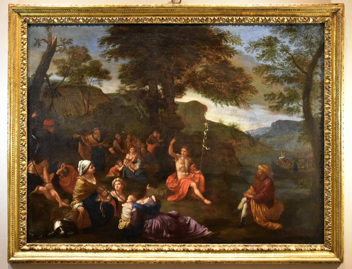Lorenzo Pasinelli (Bologna, 1629 - 1700), Predica di San Giovanni Battista-photo-3