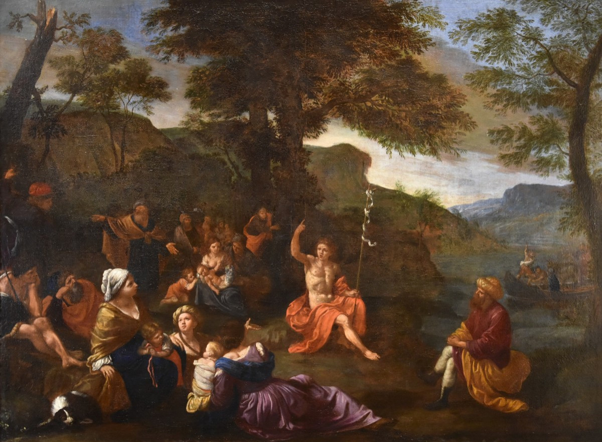 Lorenzo Pasinelli (Bologna, 1629 - 1700), Predica di San Giovanni Battista