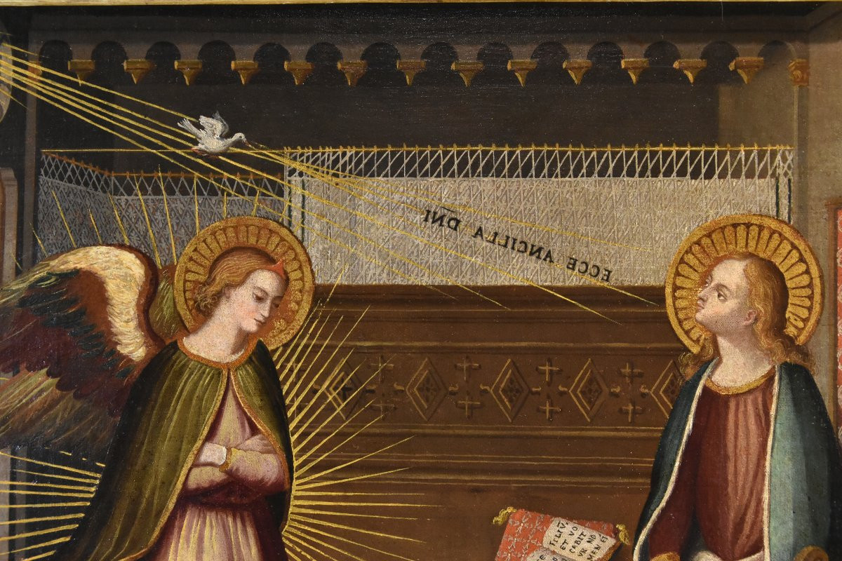 L’Annunciazione, Alessandro Allori (Firenze, 1535 – Firenze, 1607) seguace-photo-3