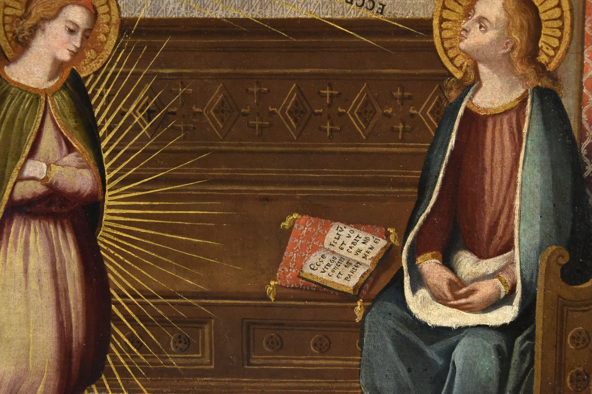 L’Annunciazione, Alessandro Allori (Firenze, 1535 – Firenze, 1607) seguace-photo-6