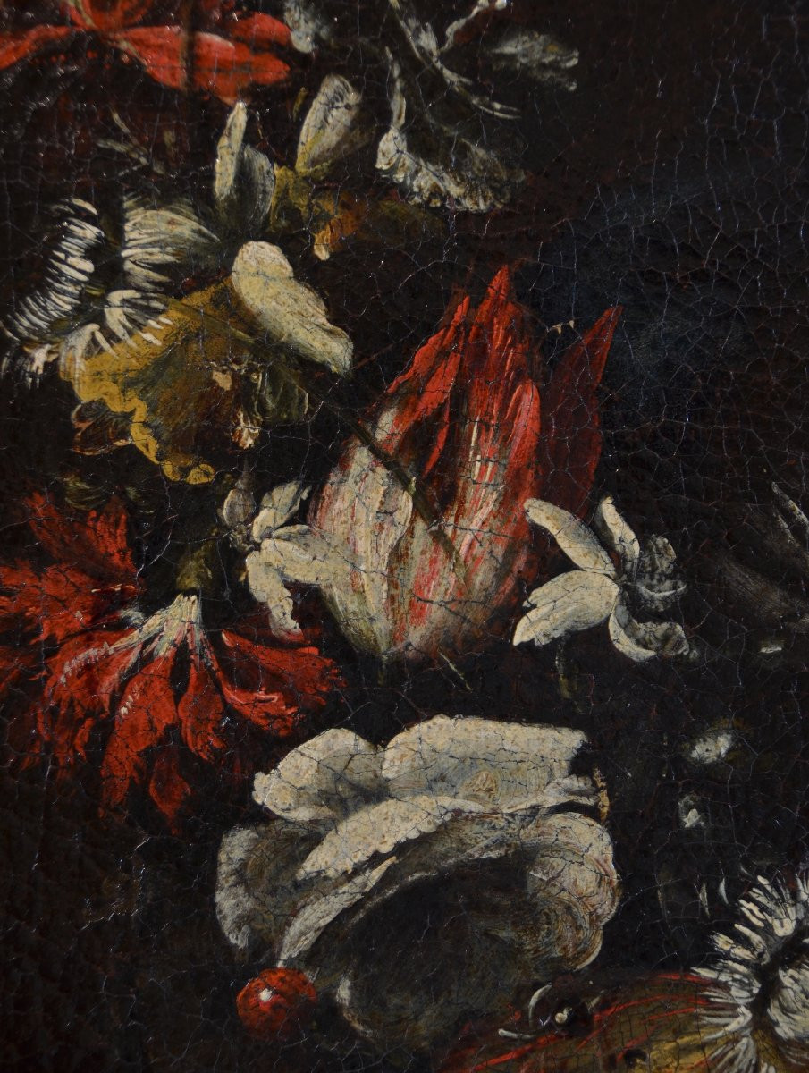 Ghirlanda di fiori con ritratto della Vergine-photo-5