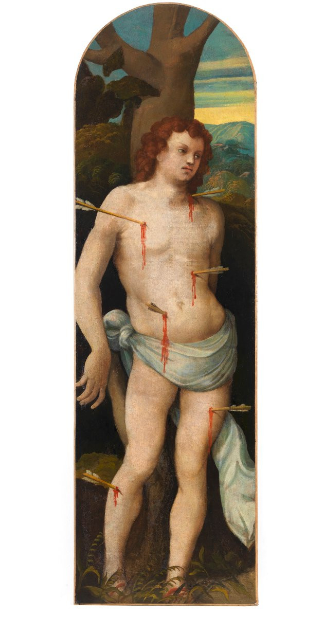 San Sebastiano e San Cristoforo, Zenone Veronese (o Zeno da Verona) (Verona, 1484 - 1554)-photo-3
