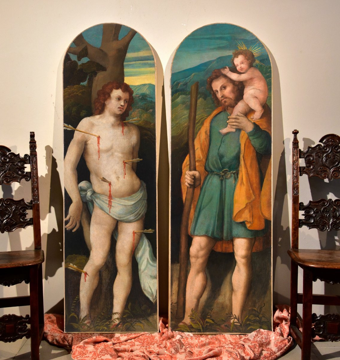 San Sebastiano e San Cristoforo, Zenone Veronese (o Zeno da Verona) (Verona, 1484 - 1554)-photo-4