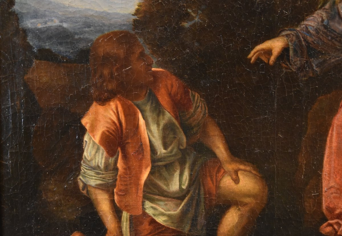 Tobiolo e l’Angelo, Giovanni Gerolamo Savoldo (Brescia, 1480 circa – post 1548) Seguace di-photo-4