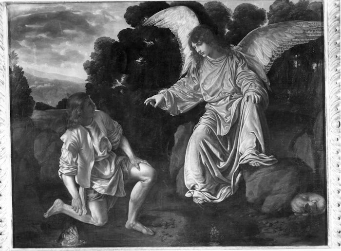 Tobiolo e l’Angelo, Giovanni Gerolamo Savoldo (Brescia, 1480 circa – post 1548) Seguace di-photo-8
