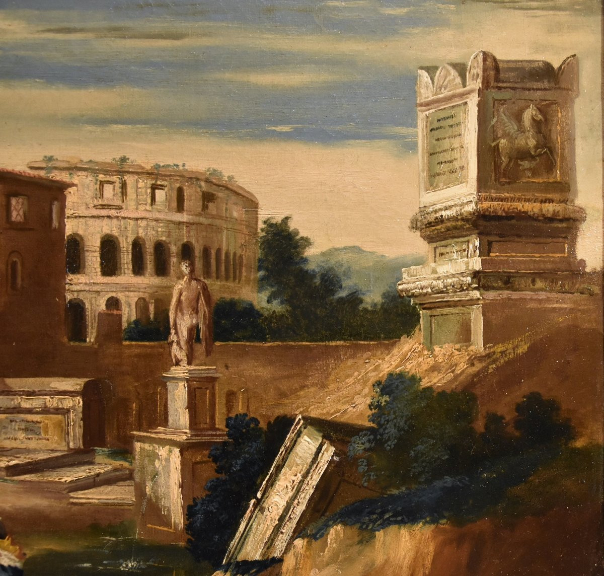 Capriccio architettonico con antiche rovine classiche, Jacob Fabris (Venezia, 1689 - 1761)-photo-7