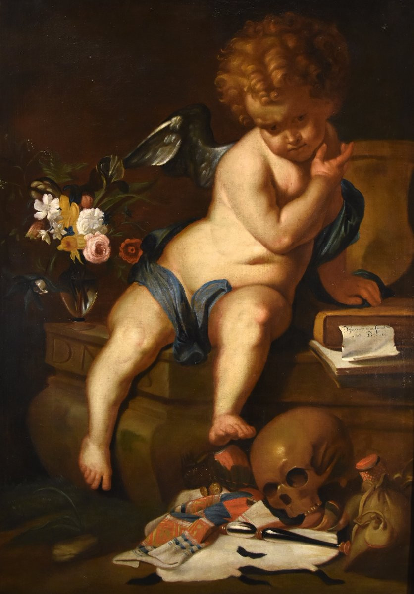Vanitas (come Allegoria della Vanità), Erasmus Quellinus II (Anversa 1607 - 1672)-photo-1