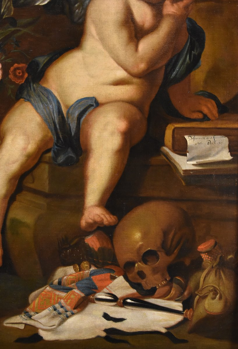 Vanitas (come Allegoria della Vanità), Erasmus Quellinus II (Anversa 1607 - 1672)-photo-2