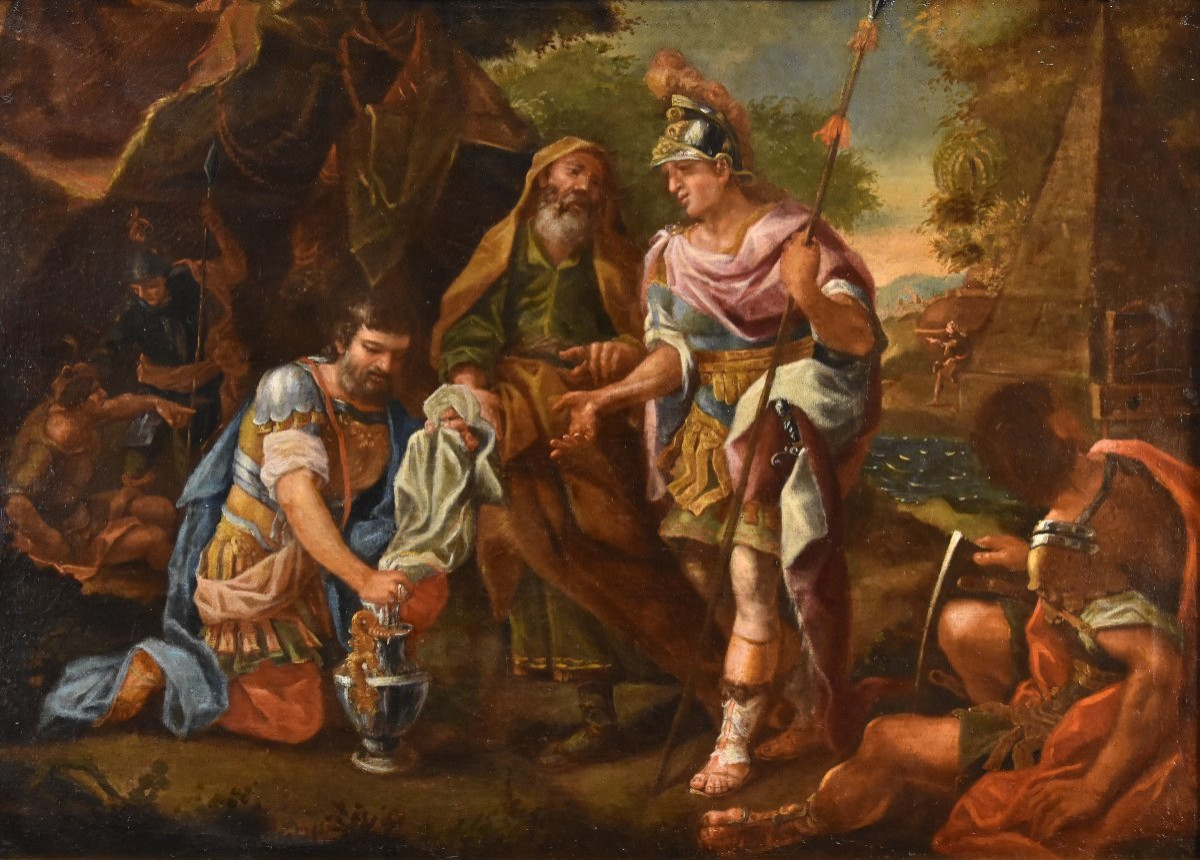 Alessandro Magno al sepolcro di Achille, Francesco De Mura (Napoli, 1696 – 1782) bottega di-photo-2