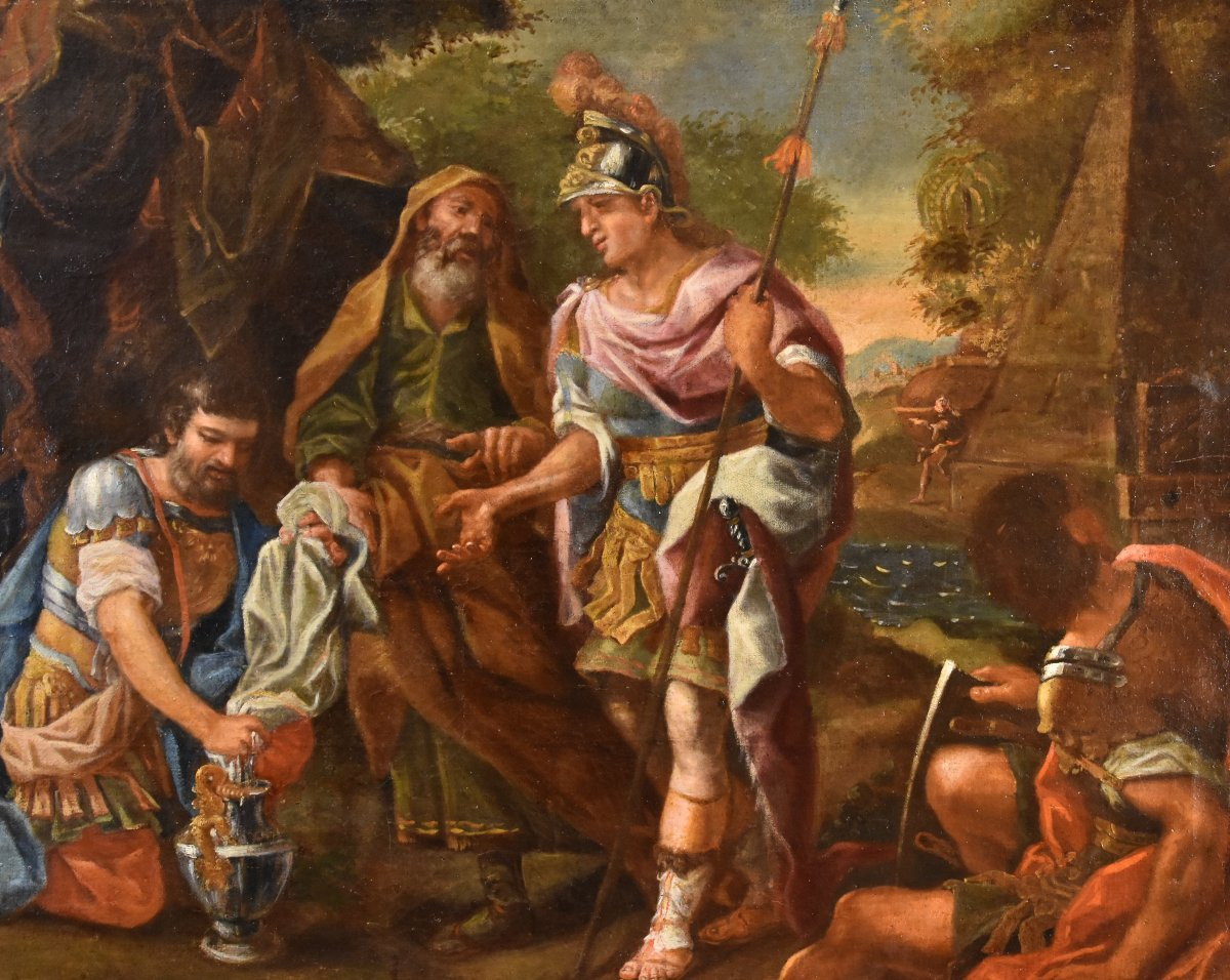 Alessandro Magno al sepolcro di Achille, Francesco De Mura (Napoli, 1696 – 1782) bottega di-photo-6