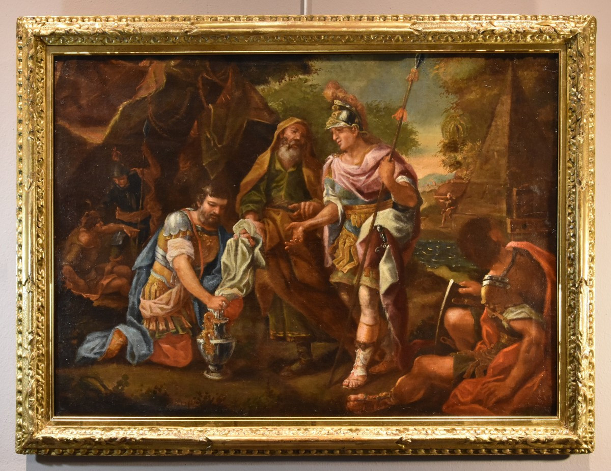 Alessandro Magno al sepolcro di Achille, Francesco De Mura (Napoli, 1696 – 1782) bottega di