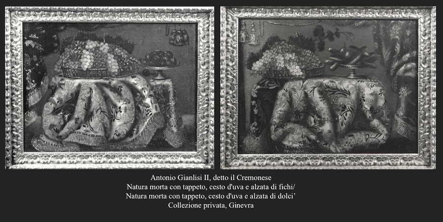 Natura morta con tappeto, uva e fichi, Antonio Gianlisi II, detto il Cremonese (1677 - 1727)-photo-2